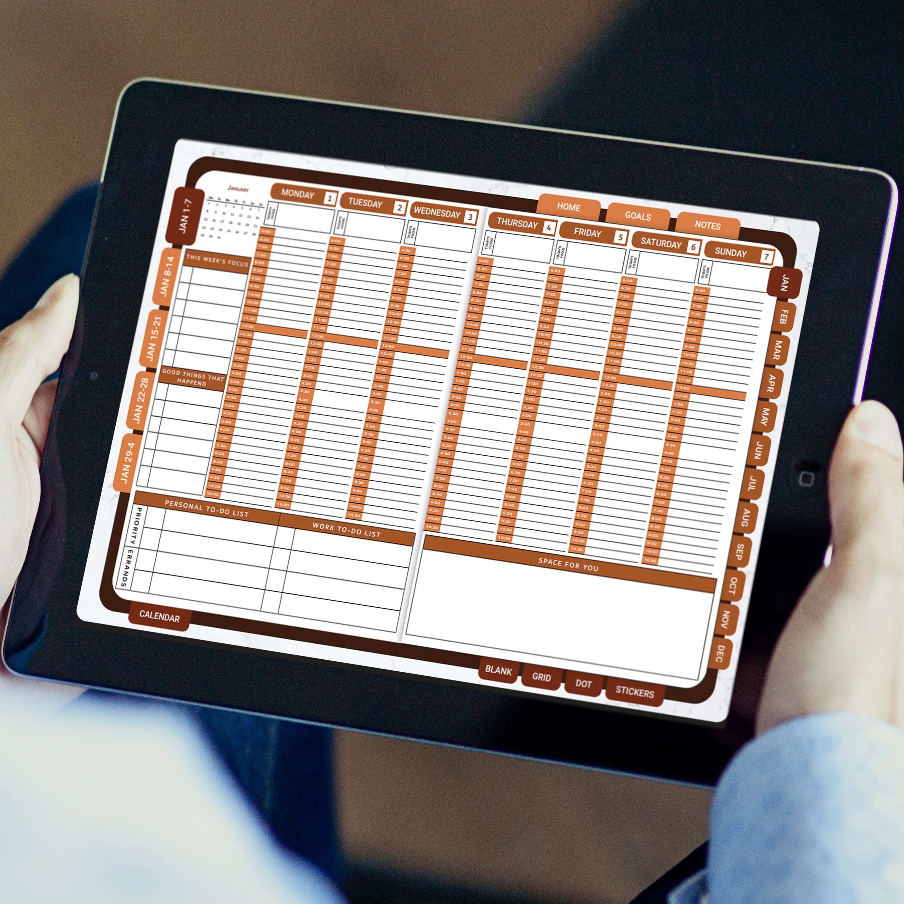2025-2026 Minimal Digital Planner, Goodnotes Planner, Weekly Planner, Ipad Planner, Goodnotes Template - 4