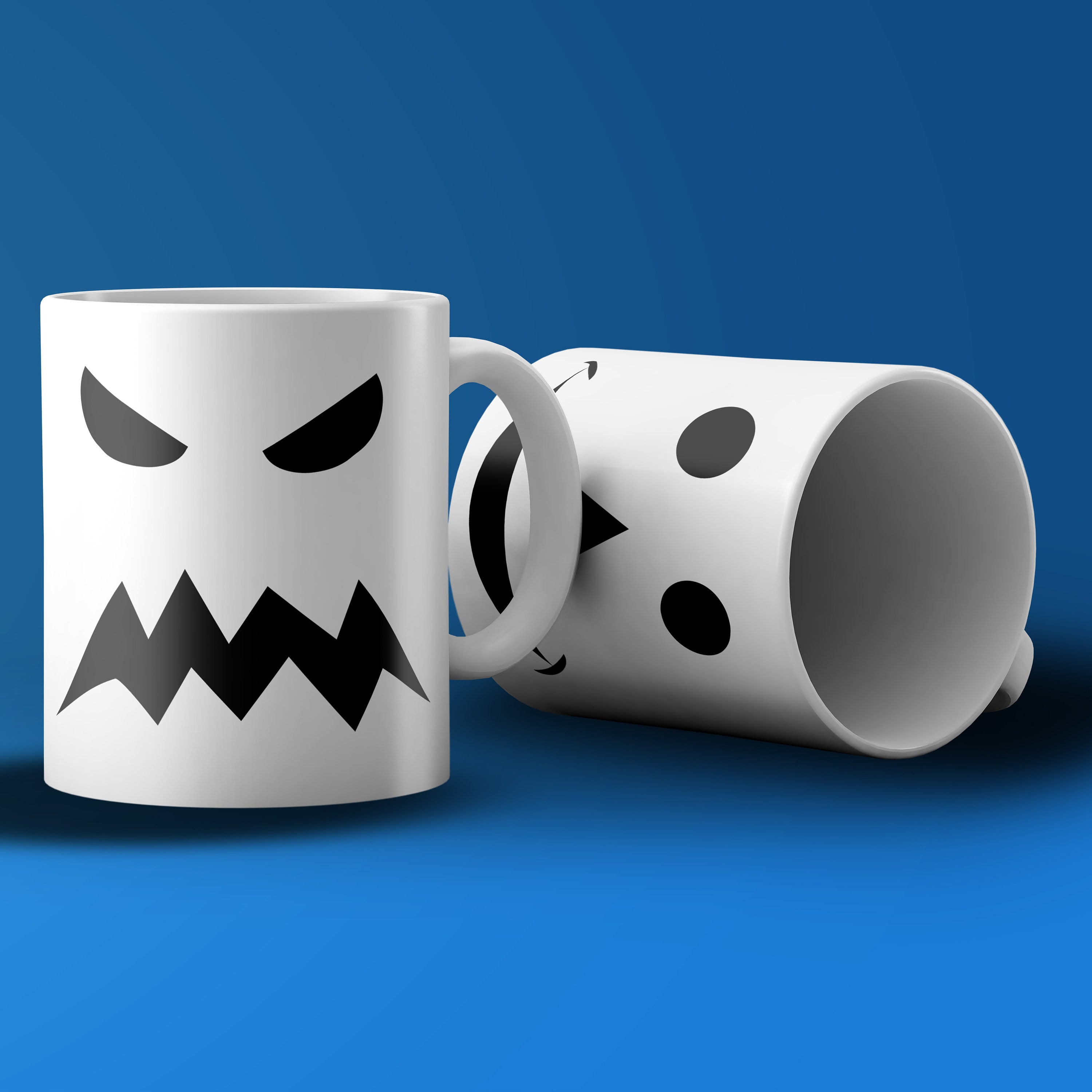 Creepy and Cute Halloween Pumpkin Faces - Jack-o-Lantern SVG Cut File - 2
