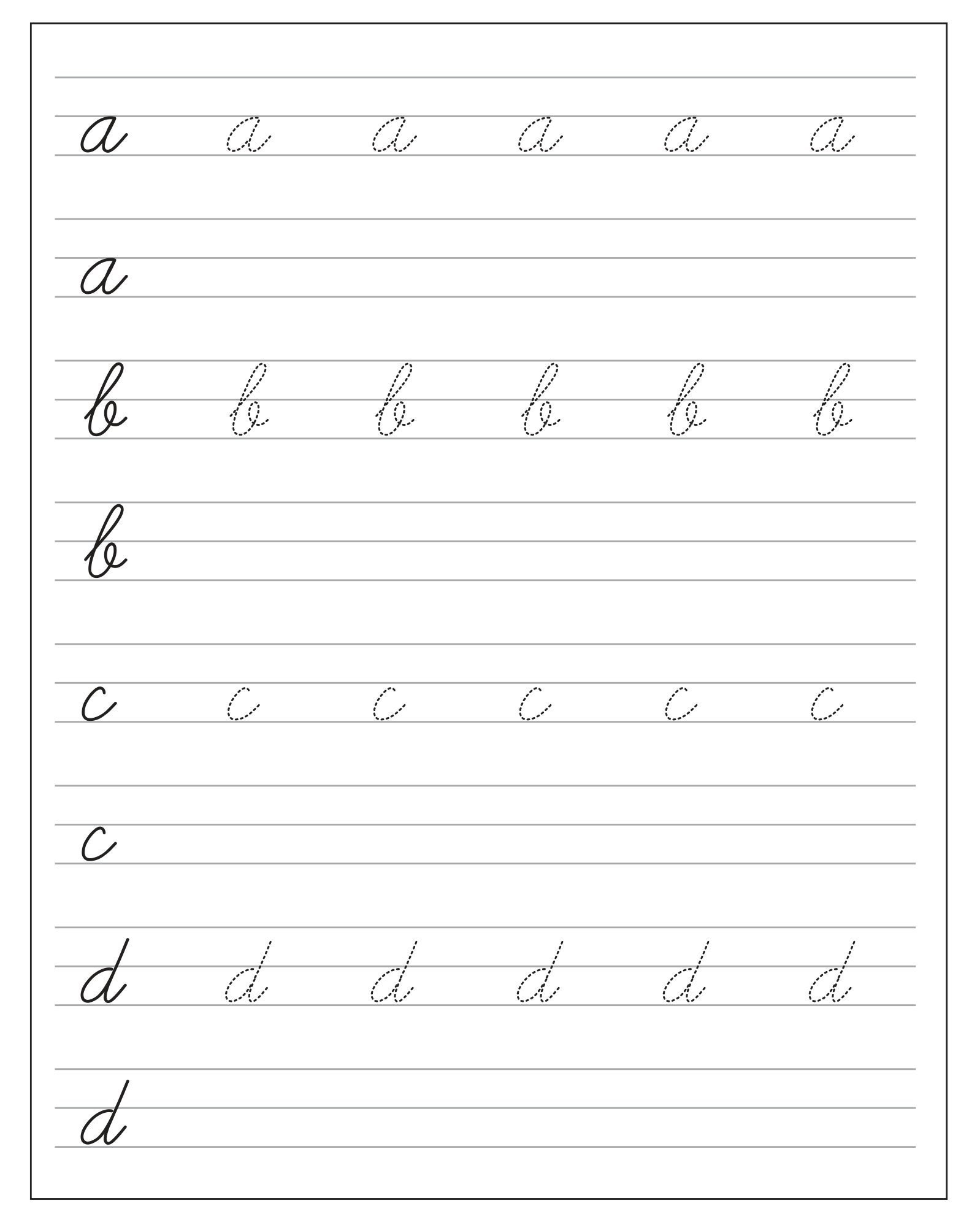 Elevate Your Handwriting: Printable Cursive Worksheets for All Ages! - 2