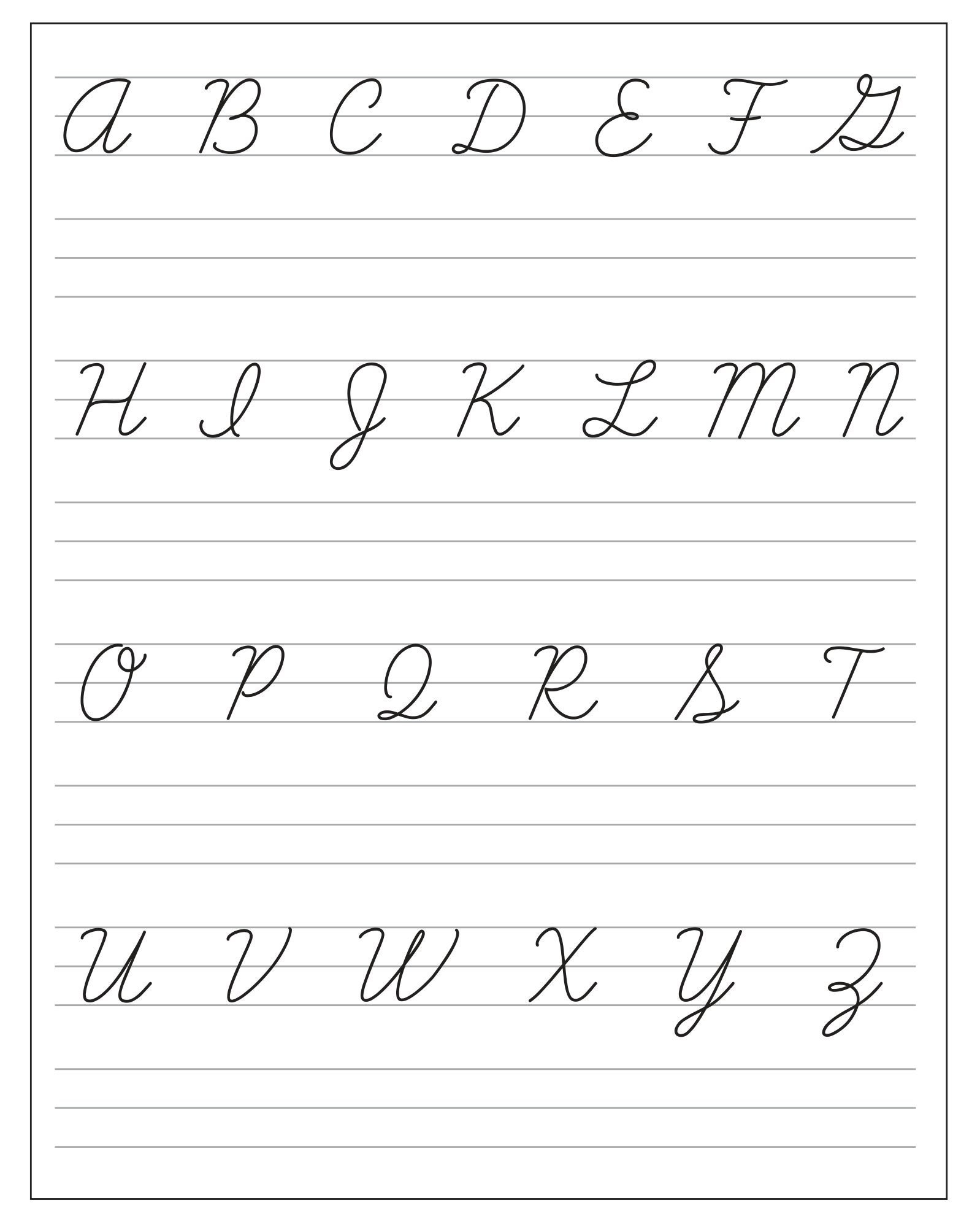 Elevate Your Handwriting: Printable Cursive Worksheets for All Ages! - 3
