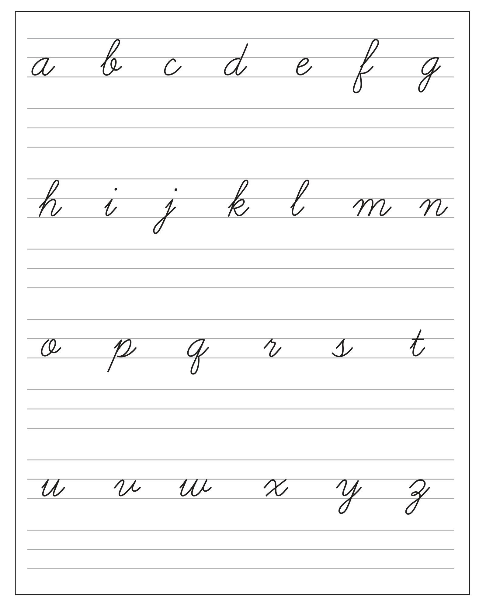 Elevate Your Handwriting: Printable Cursive Worksheets for All Ages! - 4