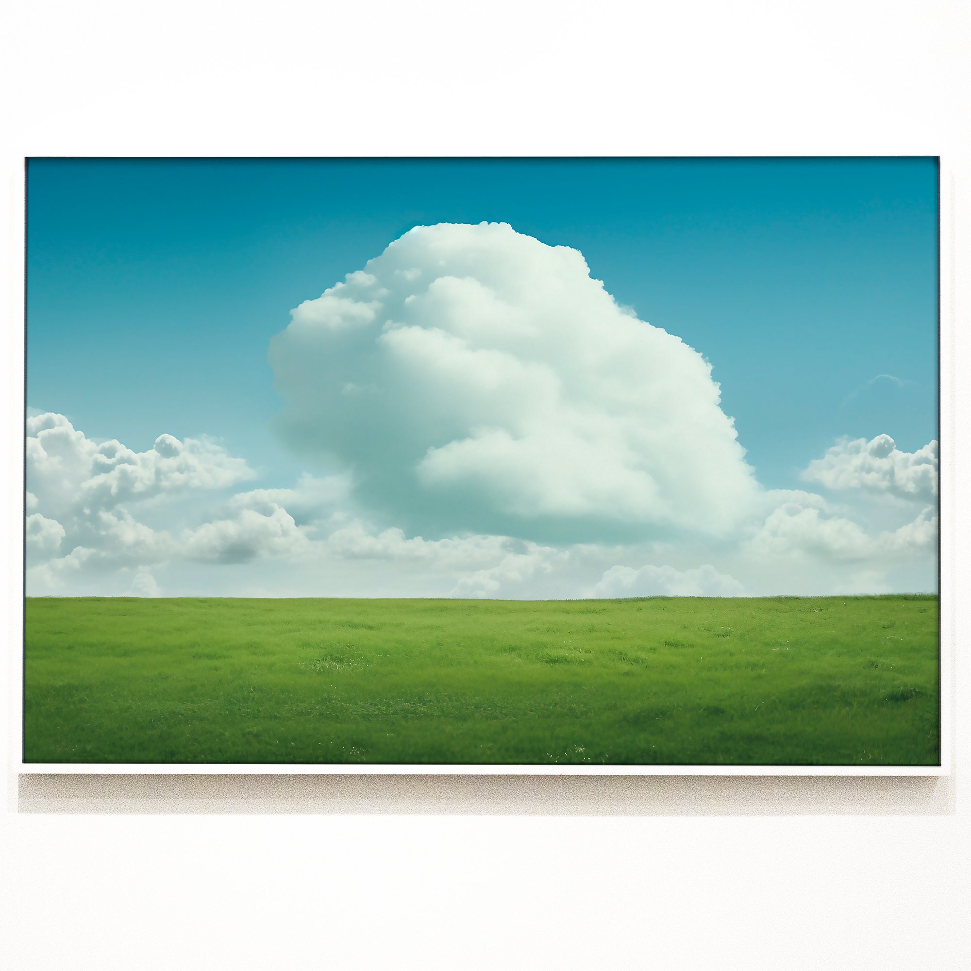 Farmhouse Serenity: Instant Download Cloud Landscape Art - 2