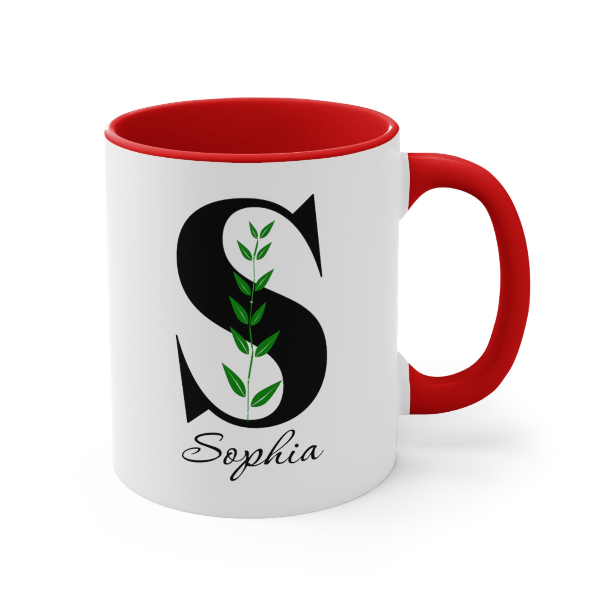 Personalized Initial Ceramic Mug: Unique Monogram Design