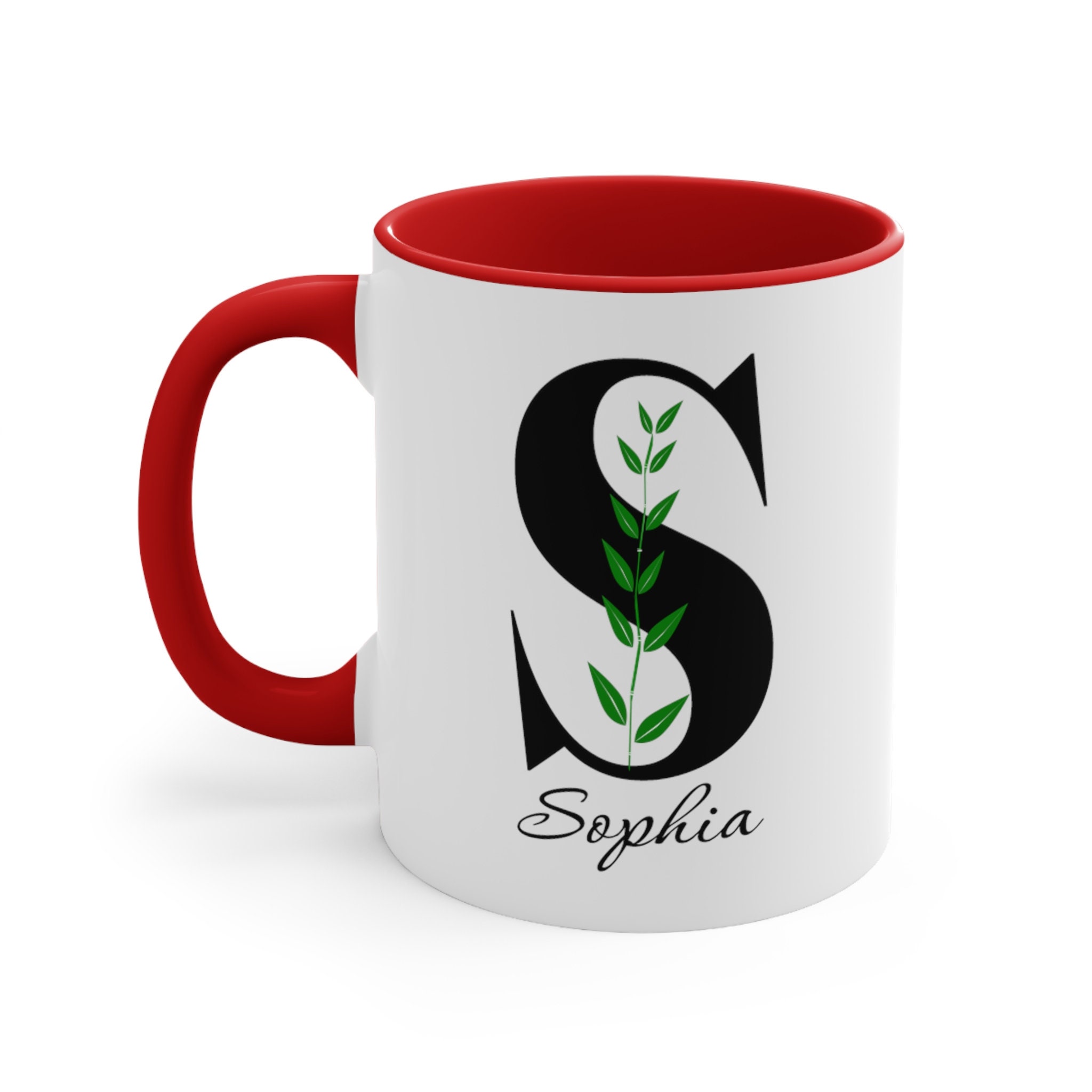 Personalized Initial Ceramic Mug: Unique Monogram Design - 3