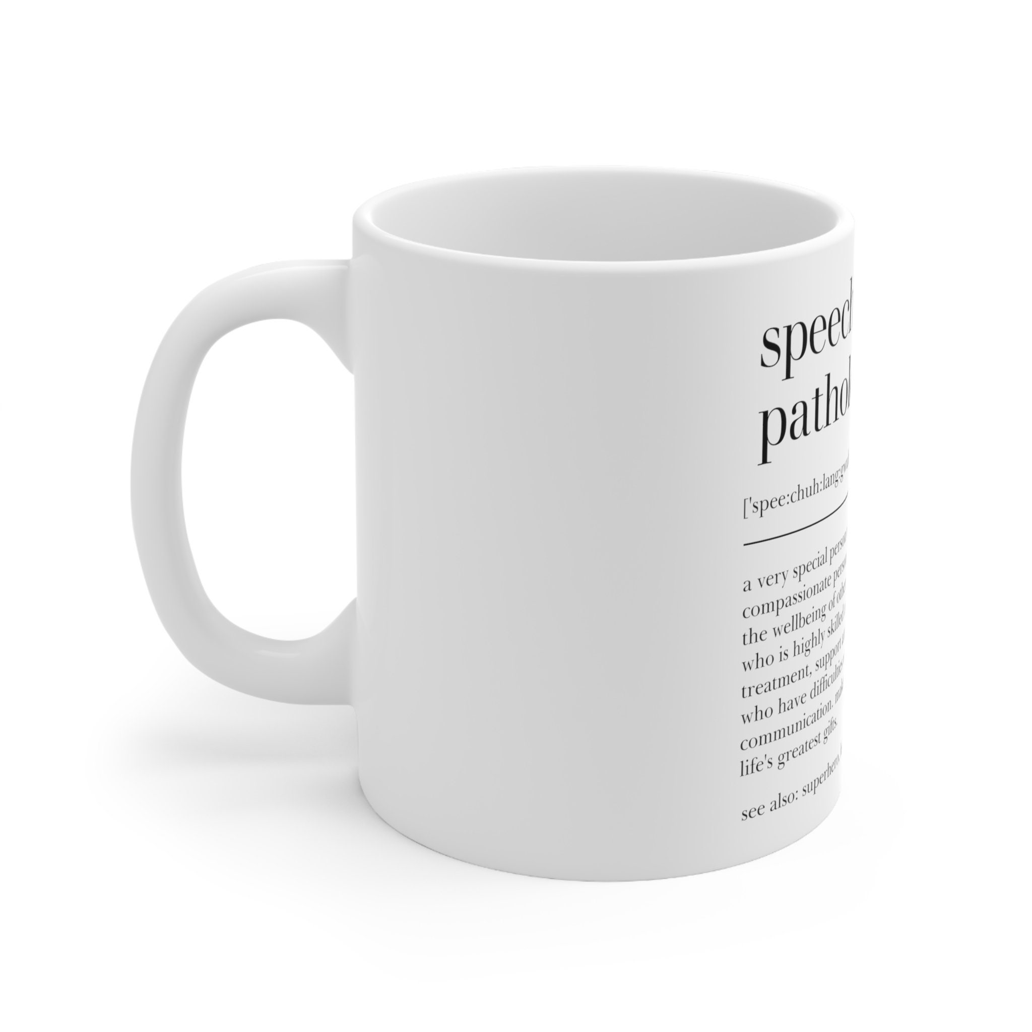 Speech Pathologist Gift Definition Mug - Therapist Ceramic Cup - 2