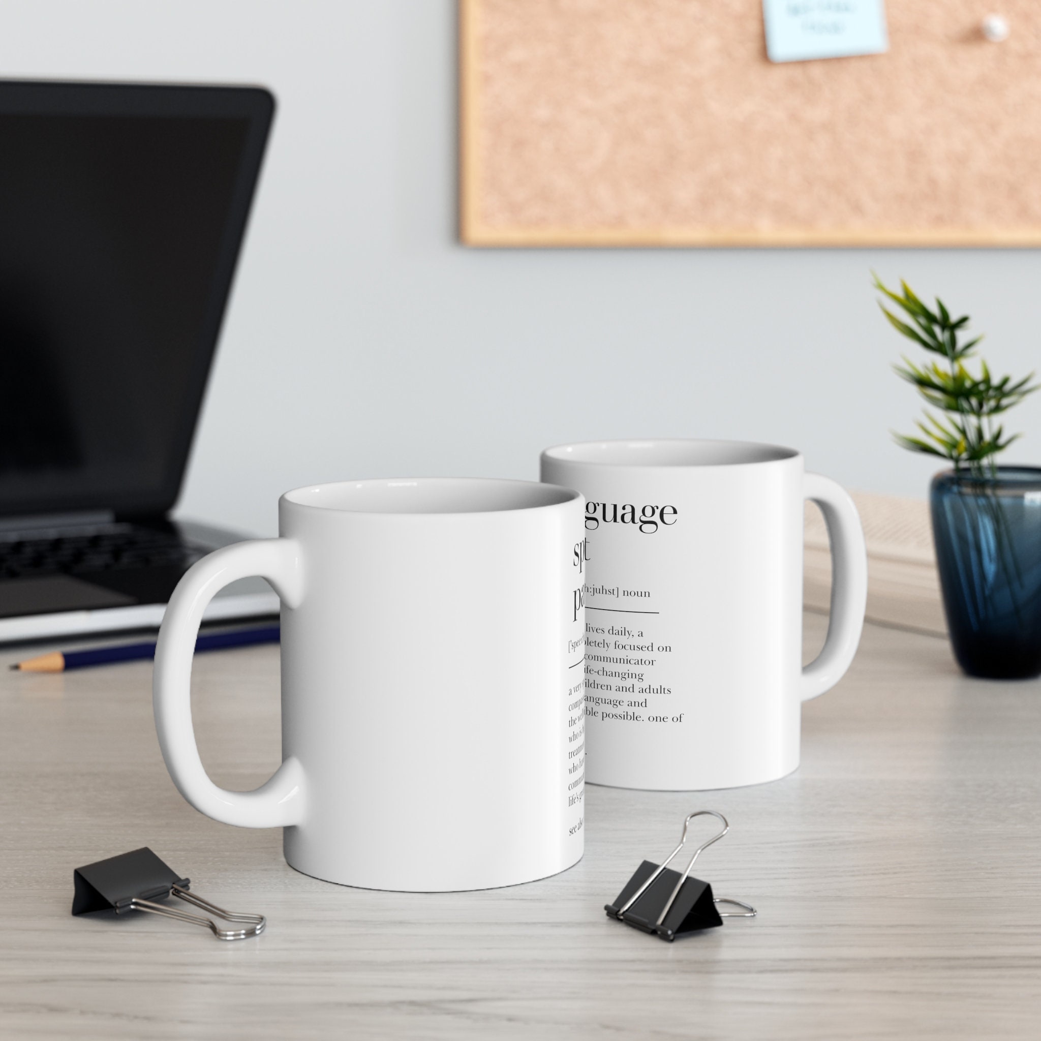 Speech Pathologist Gift Definition Mug - Therapist Ceramic Cup - 5