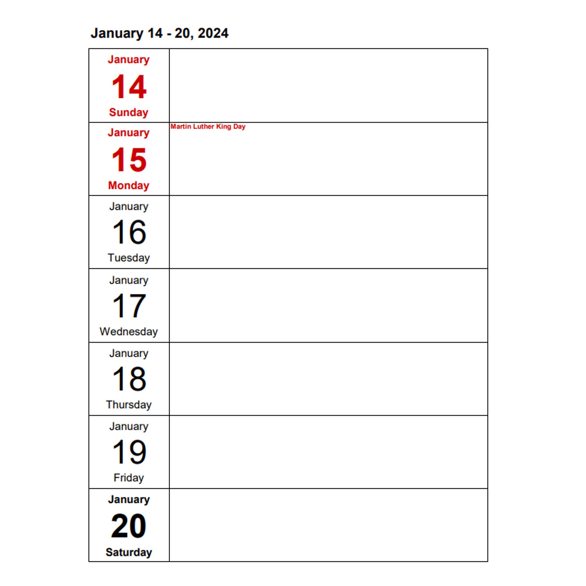 Weekly Calendar 2025-2026 Portrait Days Vertically - 3