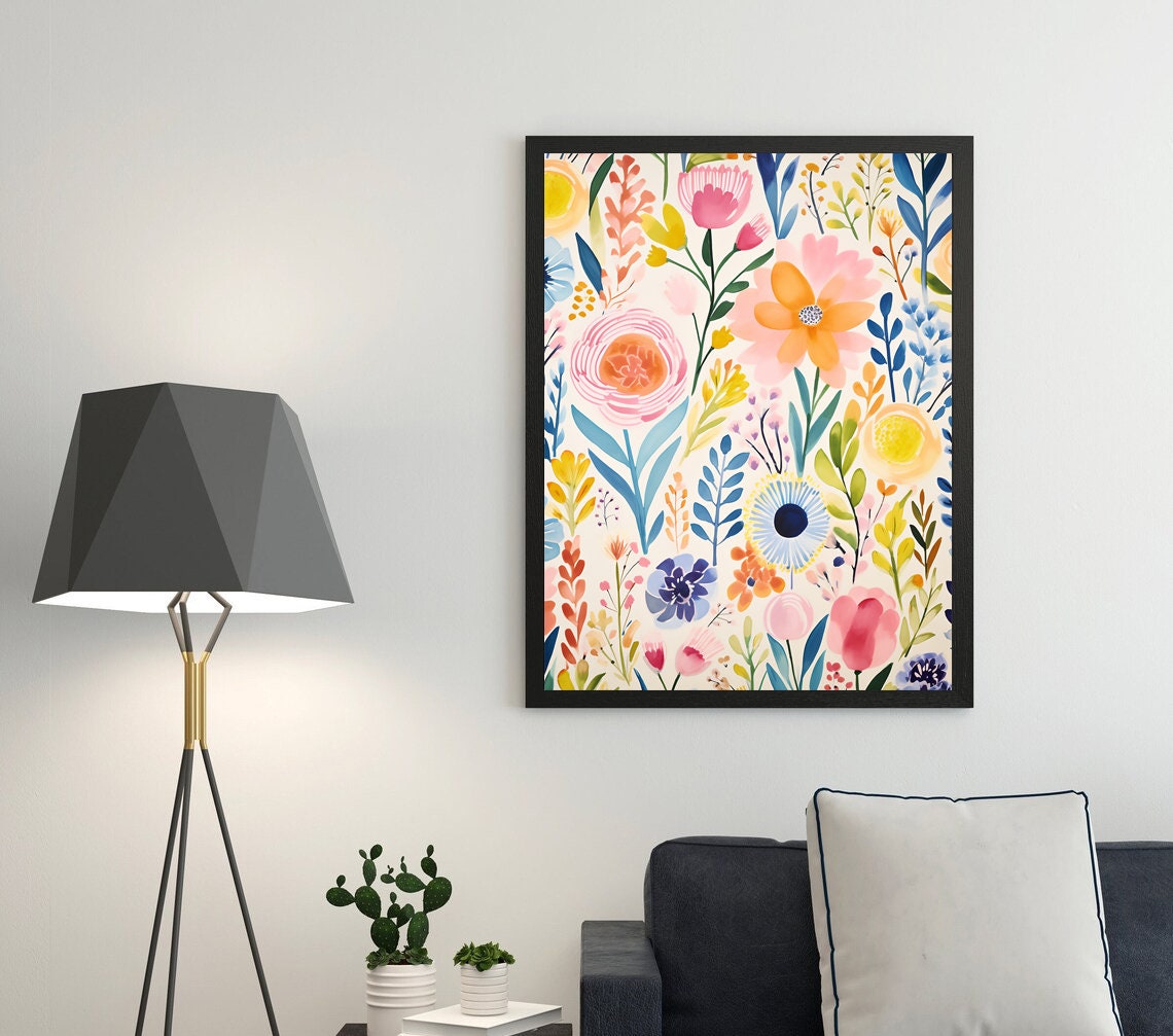 Whimsical Watercolor Florals: Elevate Your Space with Artistic Elegance - 5